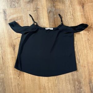 Abercrombie & Fitch - Black Off-Shoulder Sleeveless Blouse